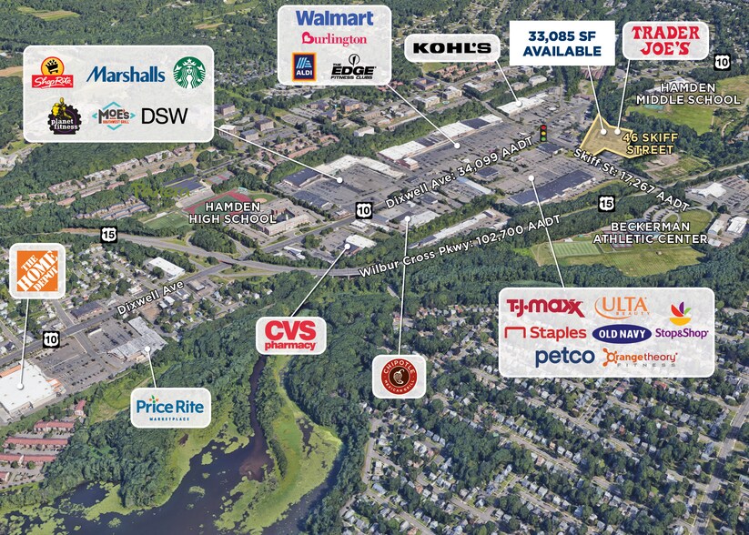 46 Skiff St, Hamden, CT à louer - Aérien – Image 2 sur 2