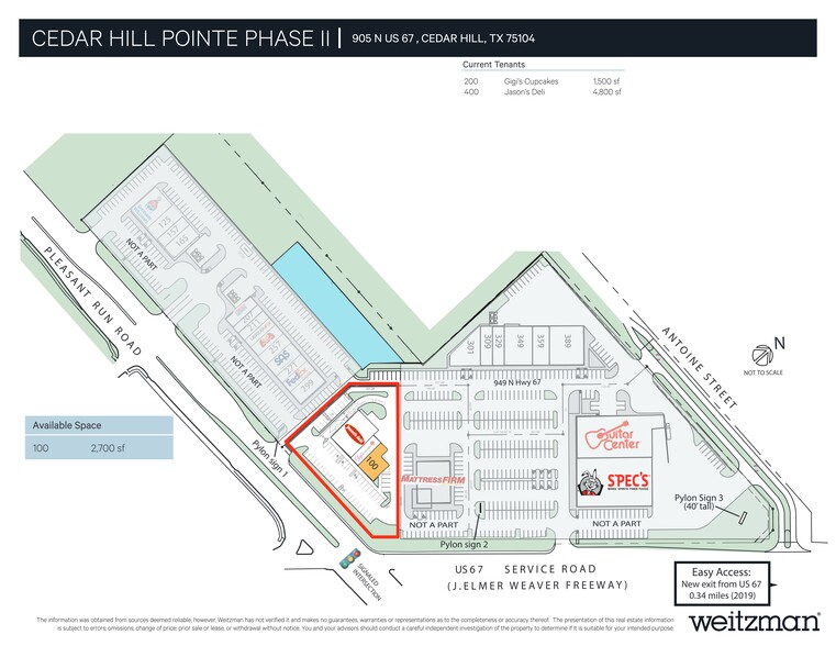 905 N Highway 67, Cedar Hill, TX à louer - Plan de site – Image 3 sur 4