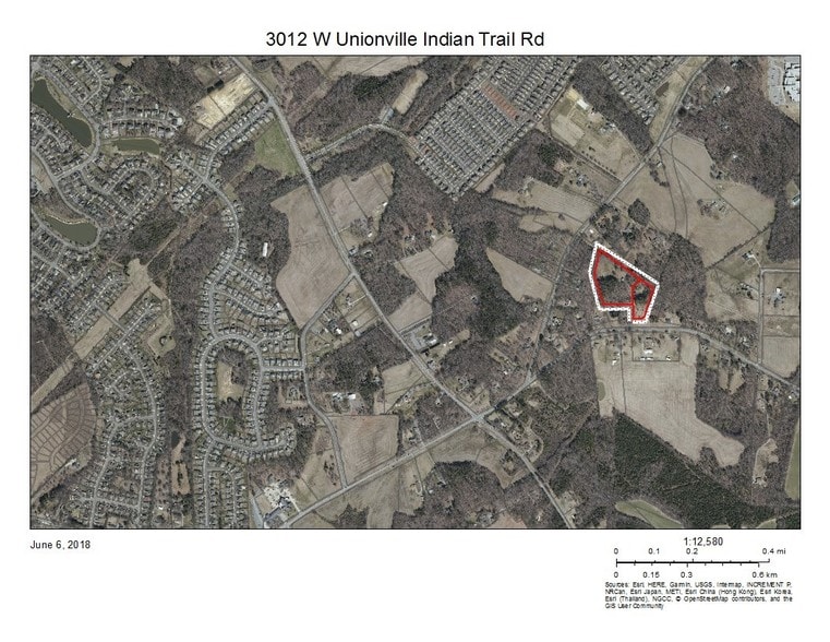 3012 Unionville Indian Trail Rd W, Indian Trail, NC à vendre - Aérien – Image 1 sur 1