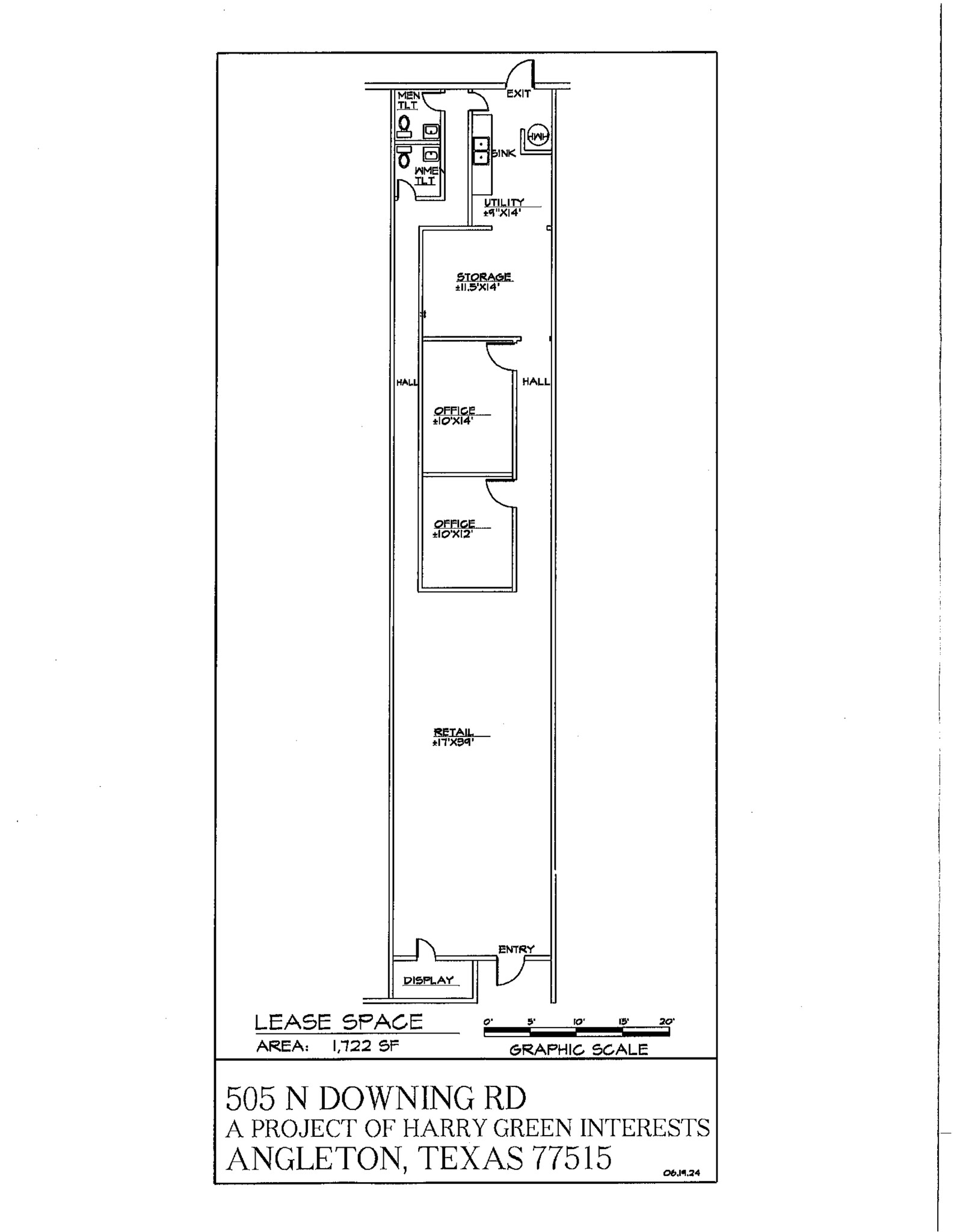 493-519 N Downing Rd, Angleton, TX à louer Plan de site– Image 1 sur 1