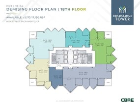 801 K St, Sacramento, CA à louer Plan d’étage– Image 2 sur 2