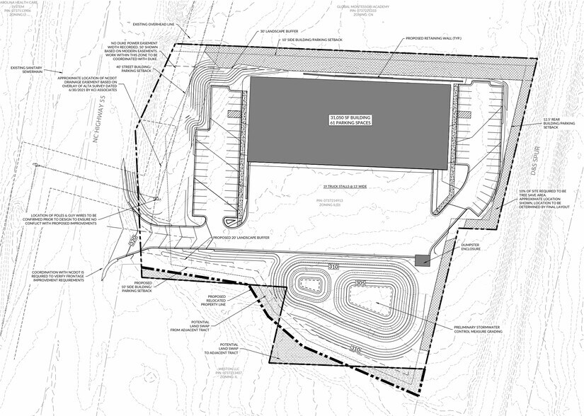 6501 NC 55 Hwy, Durham, NC à louer - Plan de site – Image 2 sur 2