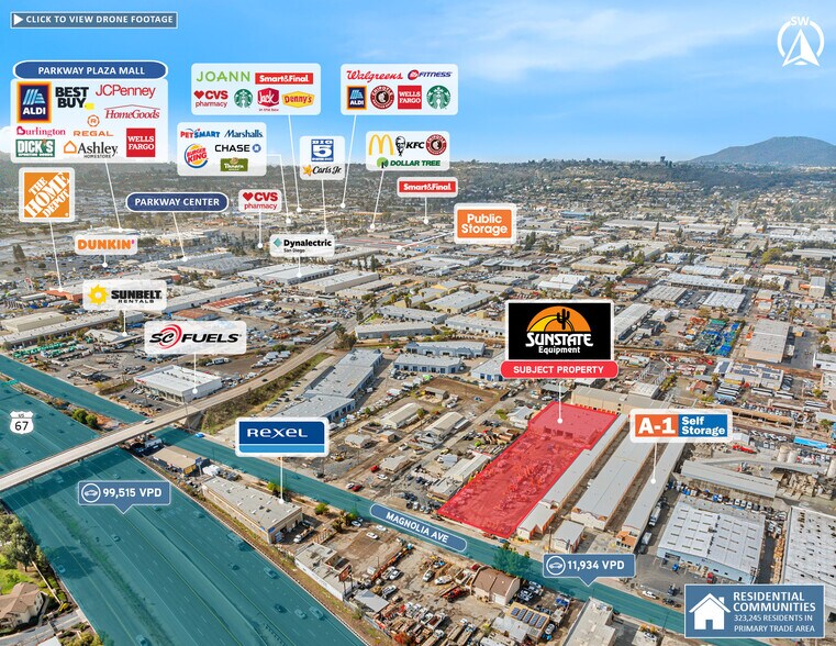 1360 N Magnolia Ave, El Cajon, CA à vendre - Photo de l’immeuble – Image 2 sur 6