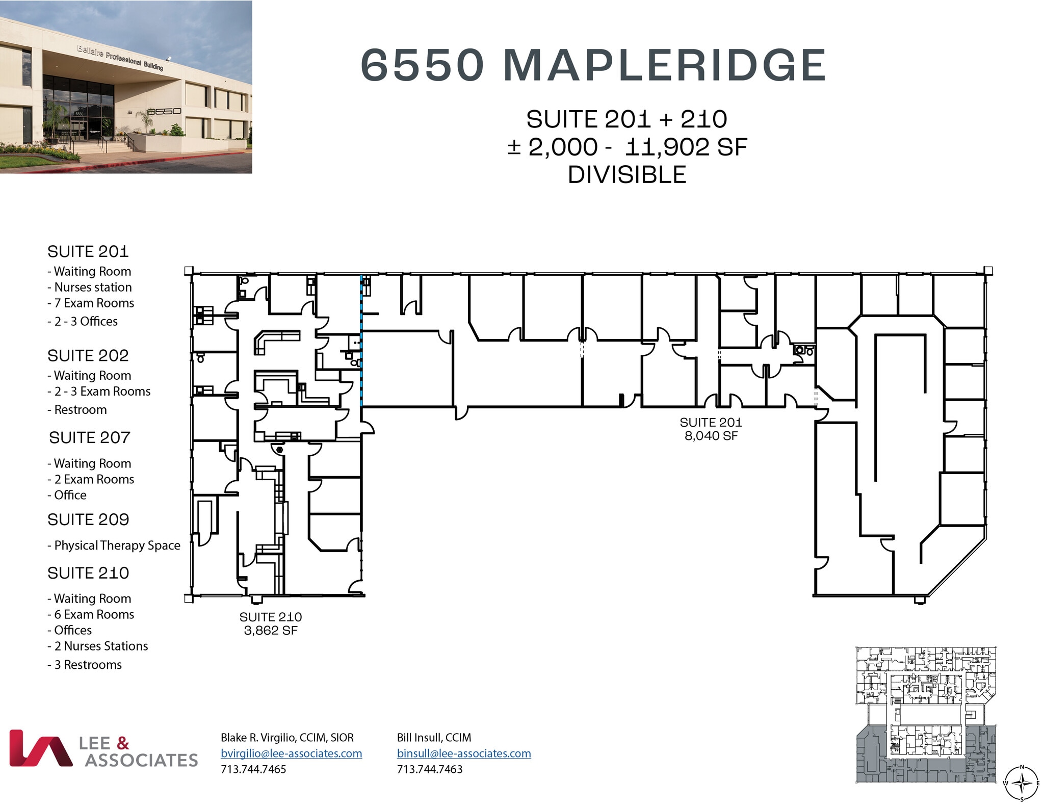 6550 Mapleridge St, Houston, TX à louer Plan d’étage– Image 1 sur 1