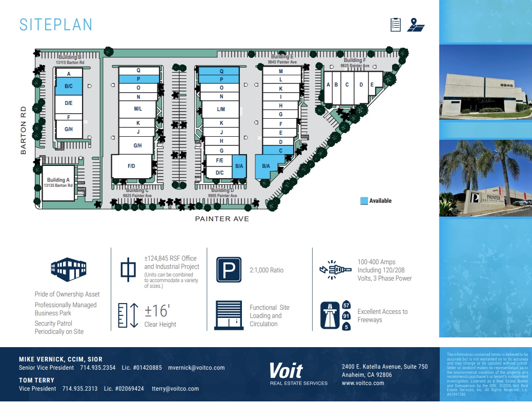 9825 Painter Ave, Santa Fe Springs, CA à louer Plan de site– Image 1 sur 2