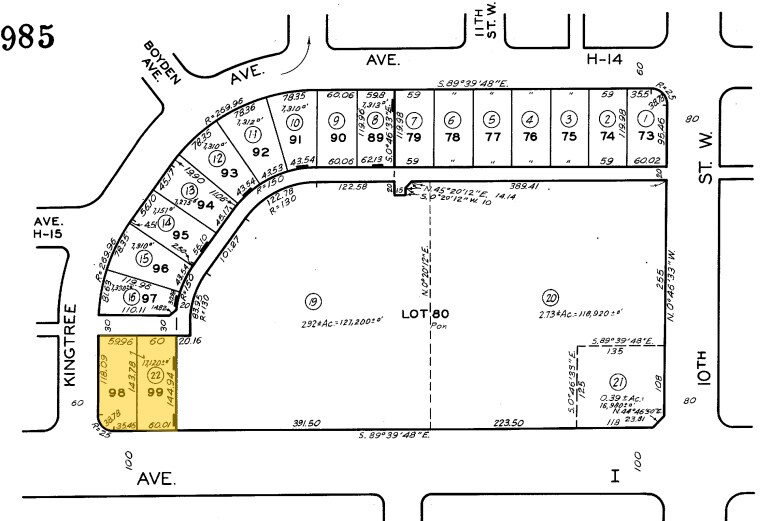 1137-1149 W Avenue I, Lancaster, CA à louer - Plan cadastral – Image 2 sur 21