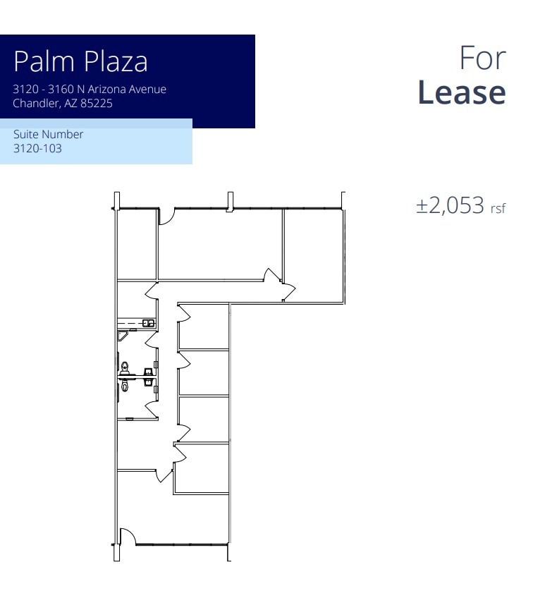 3150 N Arizona Ave, Chandler, AZ à louer Plan d’étage– Image 1 sur 1