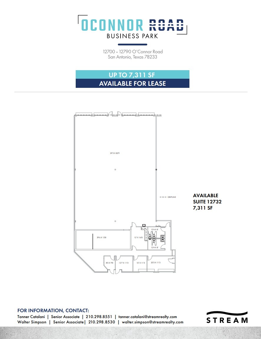 12700-12730 O'Connor Rd, San Antonio, TX à louer Plan d’étage– Image 1 sur 1