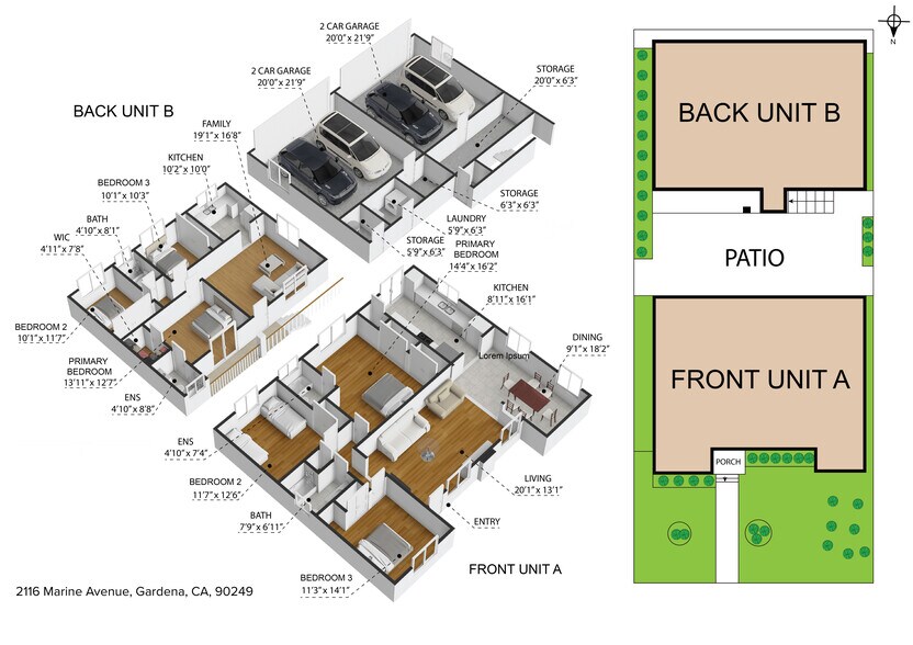 2116 Marine Ave, Gardena, CA à vendre - Plan d’étage – Image 2 sur 5