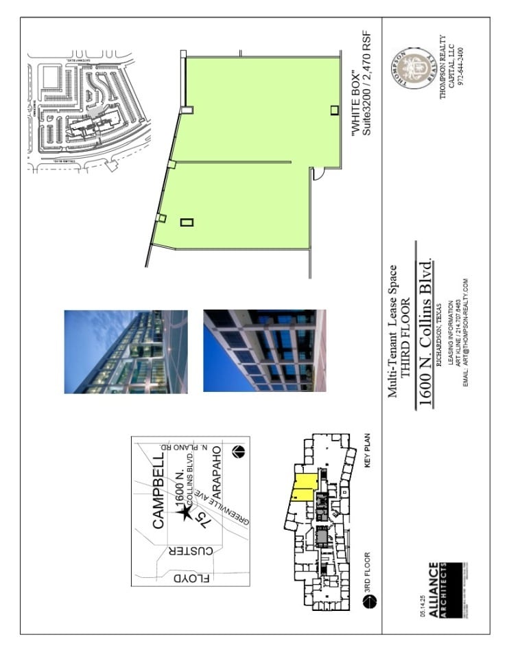 1600 N Collins Blvd, Richardson, TX à louer Plan d’étage– Image 1 sur 1